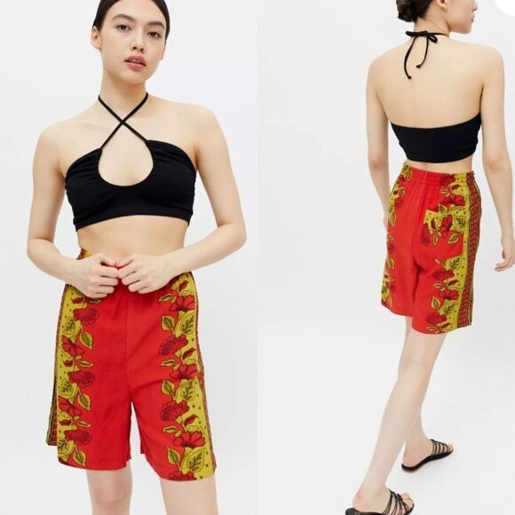 Urban Outfitters Ally Printed Pull-On Short Size XS - Picture 1 of 8